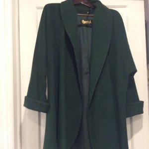 Green Cashmere jacket with Pirette B
